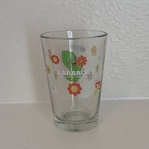 Floral Karbach Beer Drinking Glass